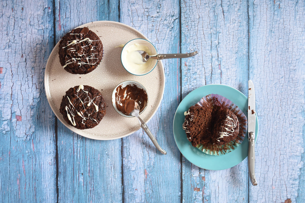 CHOCOLATE (ZUCCHINI) MUFFINS