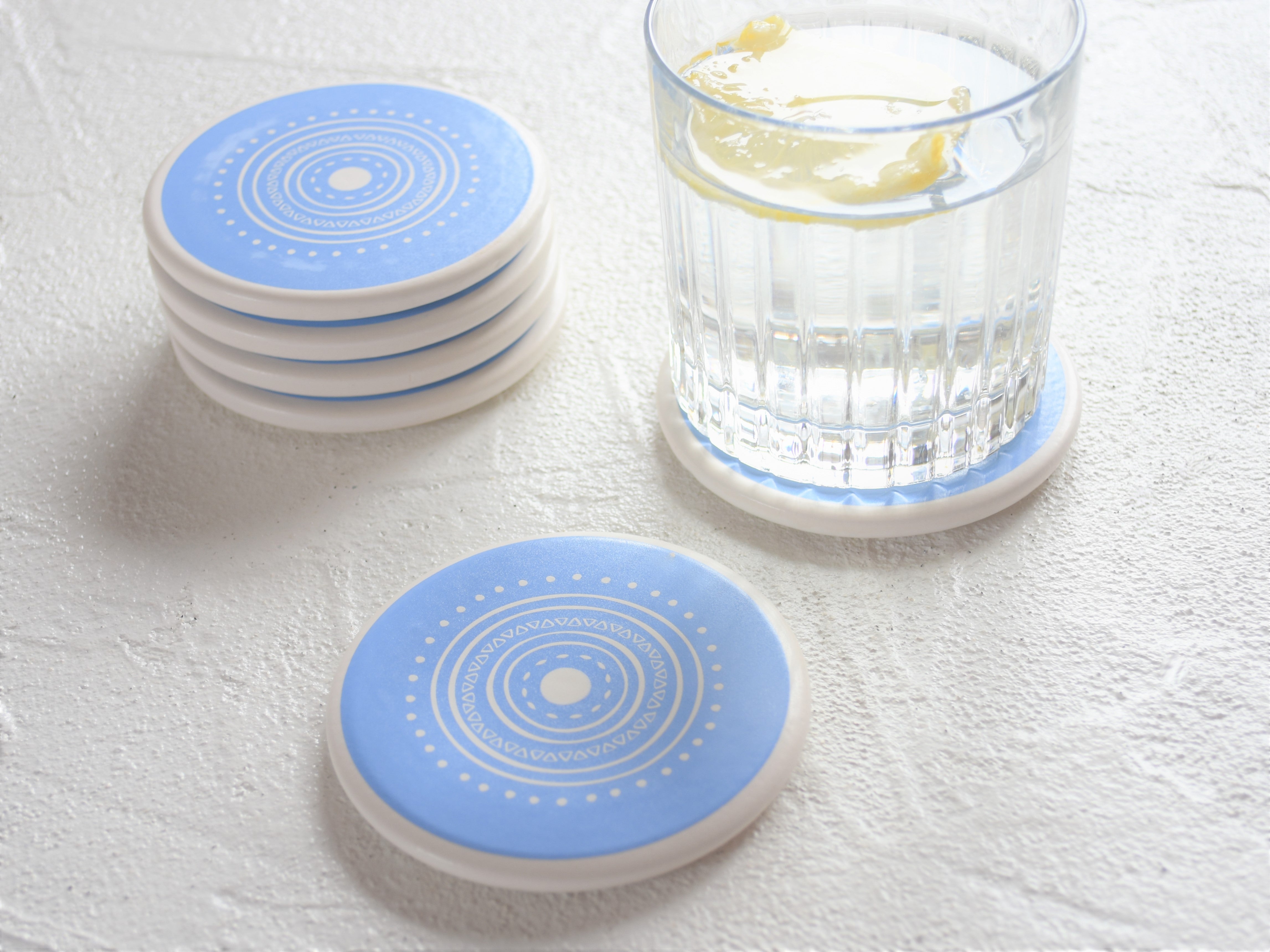 Round Ceramic Coaster – Indo Grecian Home